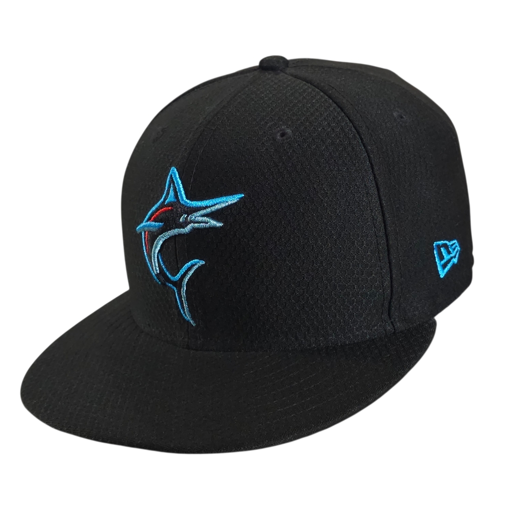New Era 59Fifty Miami Marlins Batting Practice Fitted Mens 7 3\4